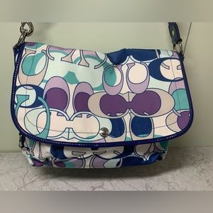 Coach Kyra Scarf Print Messenger Bag
